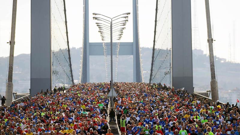 Run between two continents Istanbul