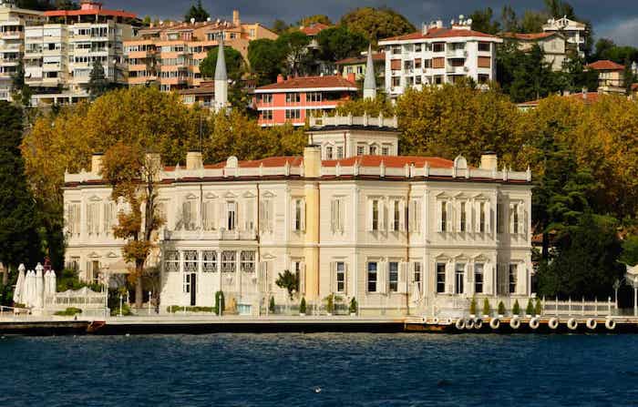 Yoga in a mansion on the Bosphorus