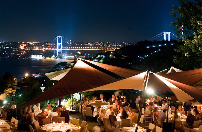 The pearl of the Bosphorus, the Sunset Bar & Grill in Istanbul