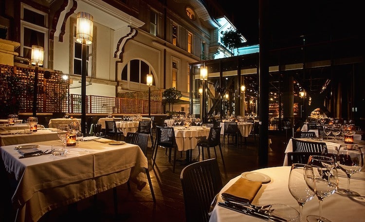 The magnificent Neolokal restaurant in the old Ottoman bank